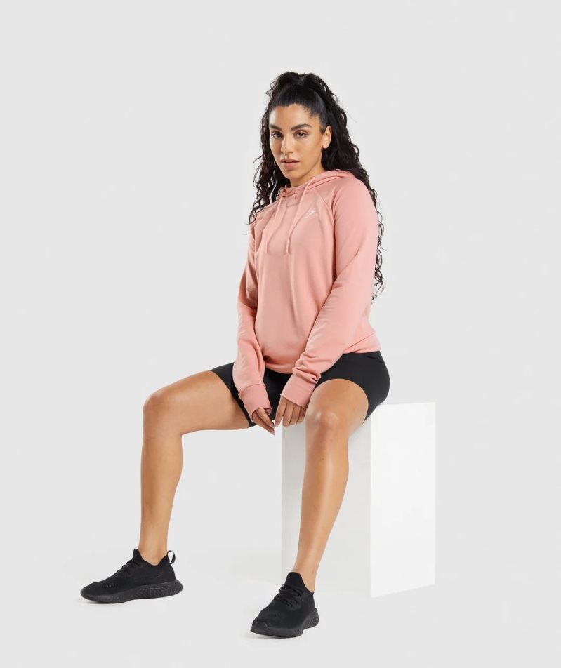 Women's Gymshark Training Hoodie Pink | CA 731NA0